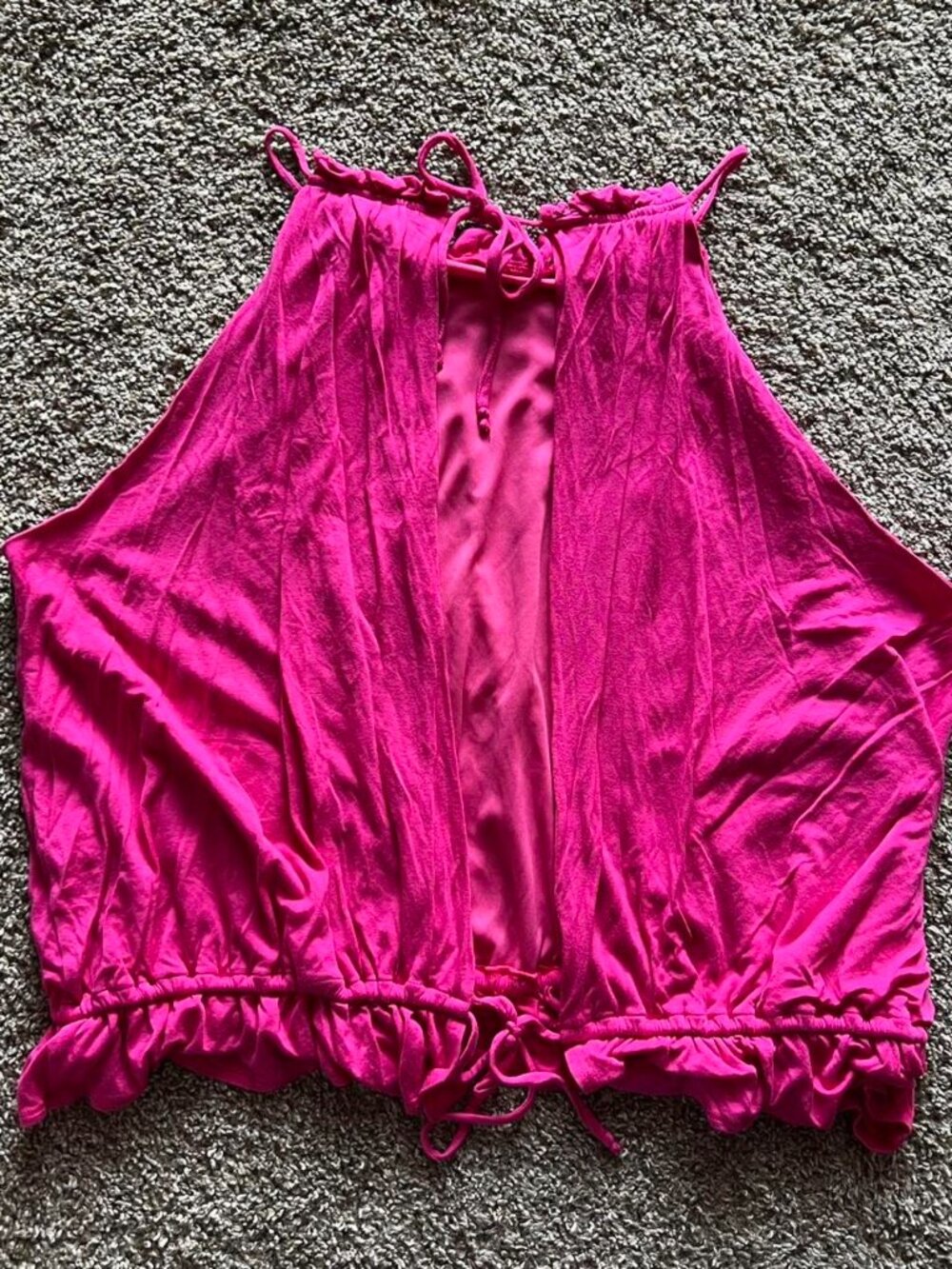 Boston Proper Pink Tie Back Tank Top - Picture 5 of 5